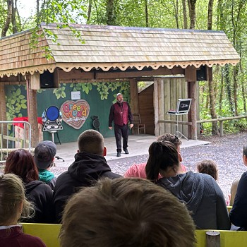 a performance on the stage